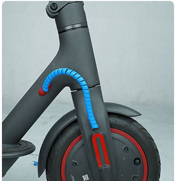 Tube bleu pour protection des cables   - Trot Access, boutique spécialisée en accessoires pour trottinette électrique